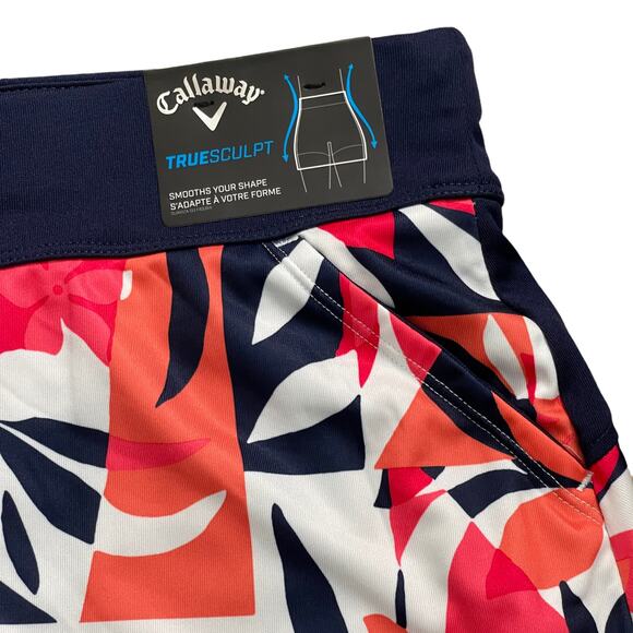 Callaway Womens Tropical Collage Print Golf Skort Large NEW - Picture 6 of 10